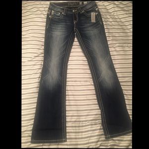 Miss Me plaid bootcut jeans